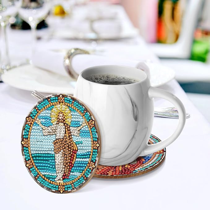 Jesus Diamond Art Coasters - Image 5