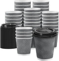 Clawsoff 100 Pack 8 oz Disposable Insulated Coffee Cups by BuyNow