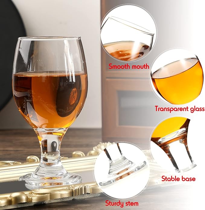 Patelai Set of 120 Water Goblet, 13.5 oz Clear Drinking Glasses Bulk Dishwasher - Image 3