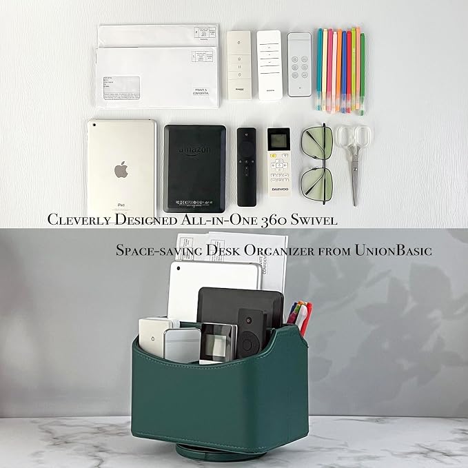 UnionBasic Rotating Desk Organizer, 360 Desk Spinning Caddy, Desktop TV - Image 5