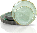 bUCLA 40PCS Sage Green Plastic Plates Disposable by BUCLA