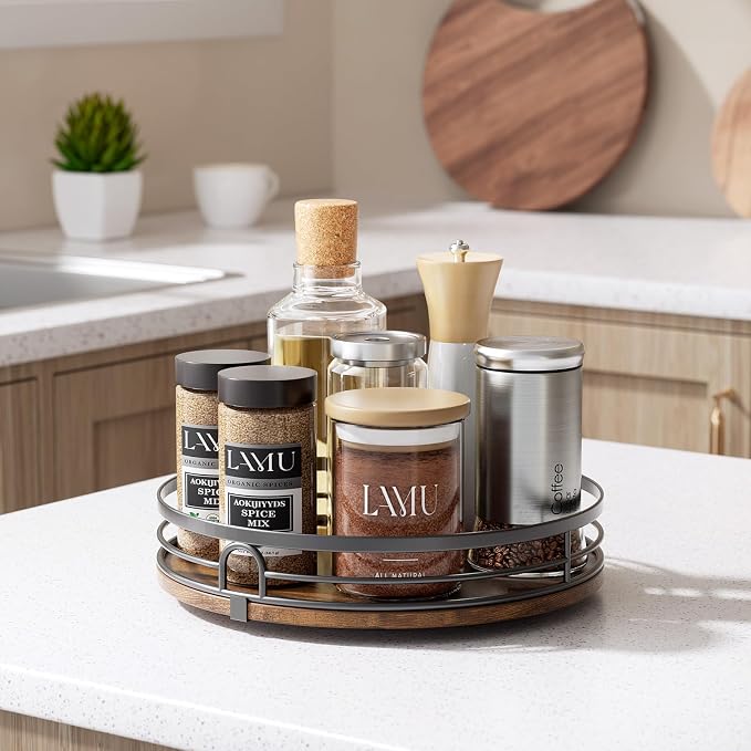 LAMU 9'' Lazy Susan Turntable Organizer - Image 8