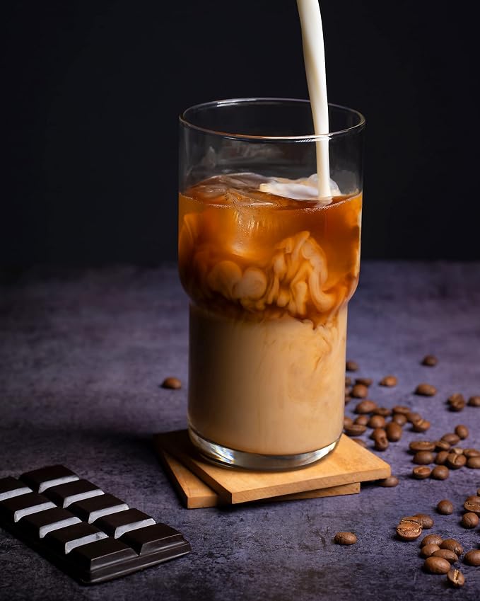 LEMONSODA Stackable Iced Coffee Glasses Set of 6, 48-15 and 21oz Drinking - Image 5