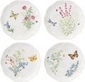 Lenox Butterfly Meadow Herbs Accent Plates, Appetizer Plate Set by Lenox