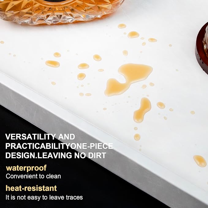 18 x 12 inches Leather Ottoman Serving Tray - Image 6