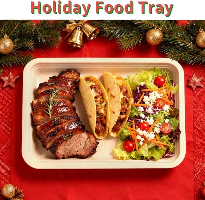 50 Pack 14 Inch Disposable Food Trays - Image 6