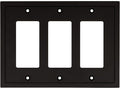 Modern Edge Decorative Wall Plate Switch Plate Outlet Cover, Durable Solid Zinc by HenneBery