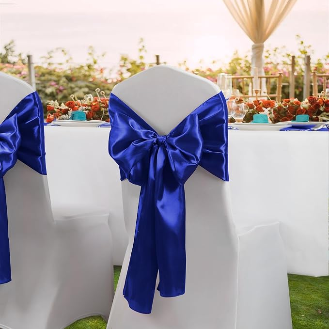 Horbaunal 6 Pack Satin Runners 12 x 108 Inch, Royal Blue | Bright Silky Smooth - Image 3