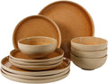 Gibson Elite Manila Bay 12-Piece Stoneware Dinnerware Set, Service by GibsonHomewares