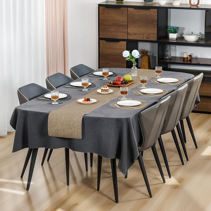 Faux Leather Placemats Set of 4, Dual Sided - Image 6