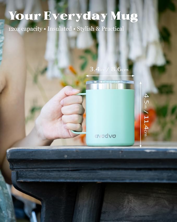 8 Pack 12oz Insulated Coffee Mug - Image 3