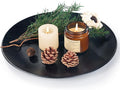 Wood Serving Tray: Black Decorative Tray by Hanber