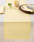 Solino Home 100% Pure Linen Table Runner Golden Straw, Fete 14 x 108 in | Table by SolinoHome