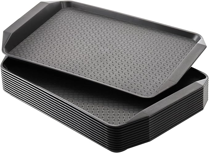 Cedilis 12 Pack Plastic Fast Food Trays by Cedilis