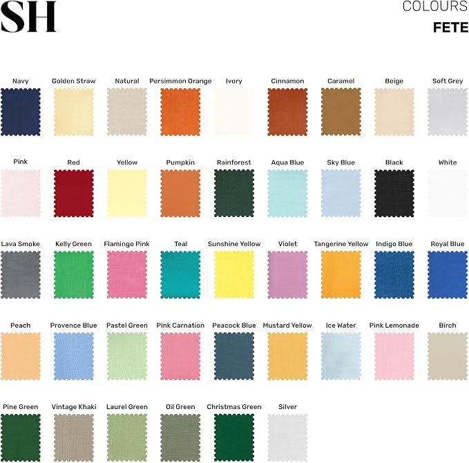 Solino Home 100% Pure Linen Dining Table Runner Caramel, Fete 14 x 90 in | - Image 9