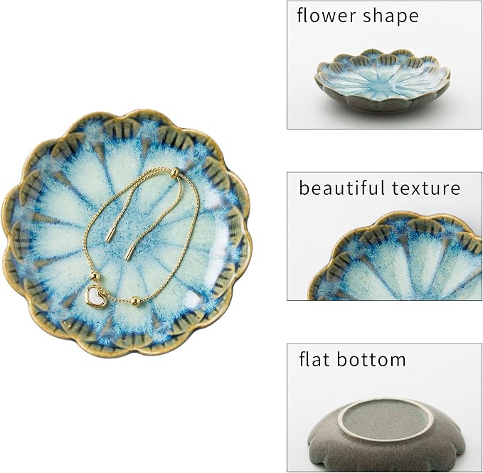 BEUNAIZER Jewelry Dish Tray, Ring Dish, Ceramic Trinket Tray, Key Bowl | - Image 5
