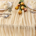 Beige Cheese Cloth Table Runner 10ft Sheer Rustic Gauze Table Decor | by MLMC