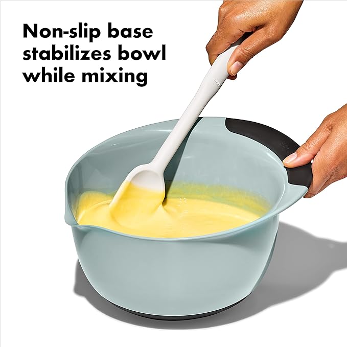 OXO Good Grips 3-Piece Plastic Mixing Bowl Set - Image 5