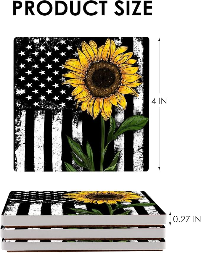 wonlex Ceramic Coasters Absorbent - Image 6