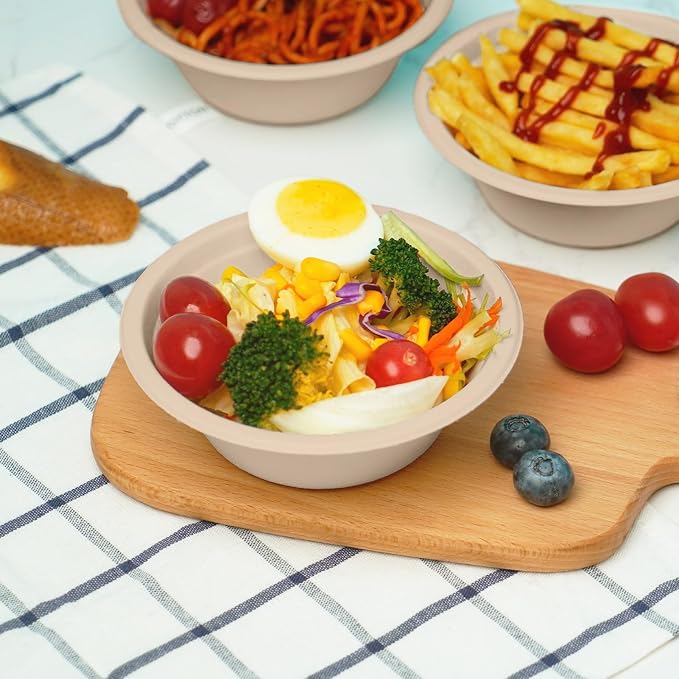 JINVOGREEN 500 Count 12 oz Paper Bowls, Disposable Compostable Bowls Bulk - Image 9