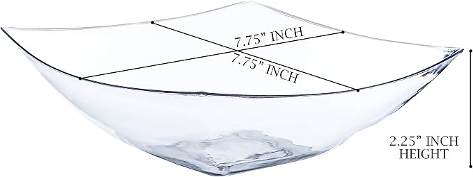 PLASTICPRO Disposable 32 ounce Square Serving Bowls, Party Snack or Salad Bowl - Image 2