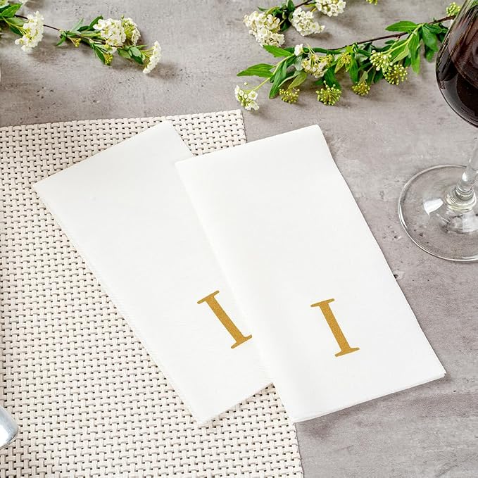 Luxenap 15.8 X 7.9 Inch Linen-Feel Guest Towels, 2000 Lettered Hand Towels - Image 6
