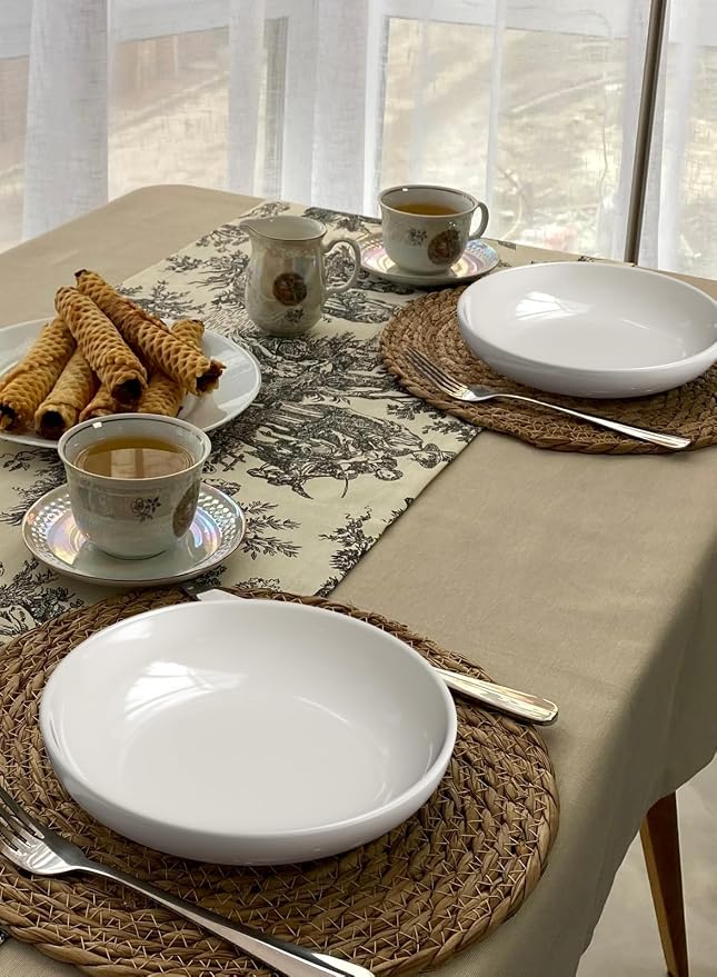 Quatish Pasta Bowls 30oz Set of 4, Salad Bowls Soup Bowl - Image 3