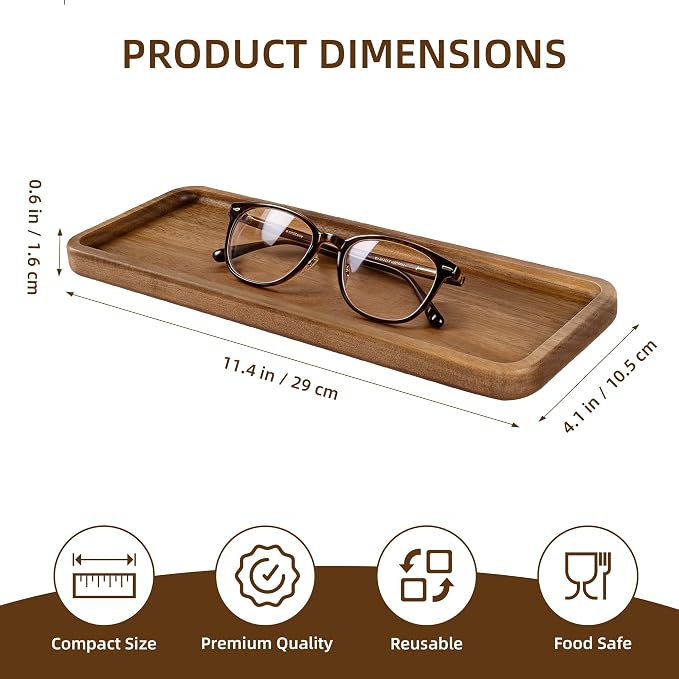 TJ POP Acacia Wooden Tray - Image 2