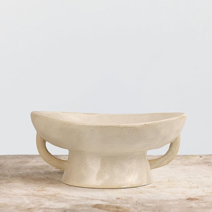 Creative Co-Op Stoneware Footed Pedestal Bowl - Image 6