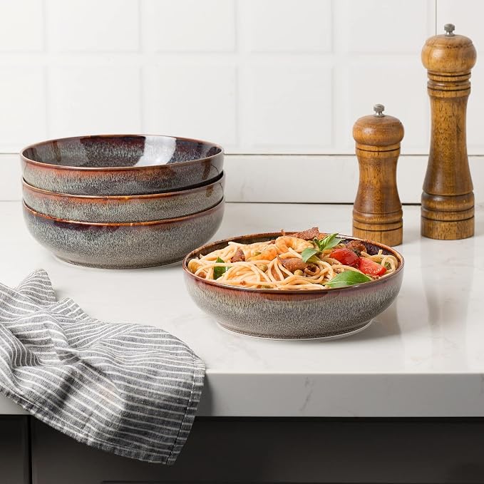 30oz Ceramic bowls set of 4-8" serving bowls - Image 4