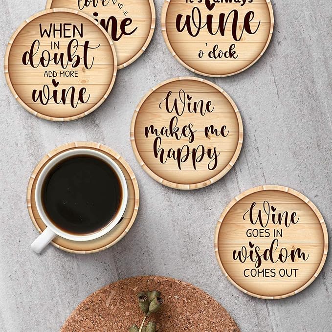 Coasters for Drinks, Ceramic Stone - Image 6
