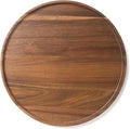 Round Wood Tray, Acacia Wooden Decorative Serving Tray by XIMISISE