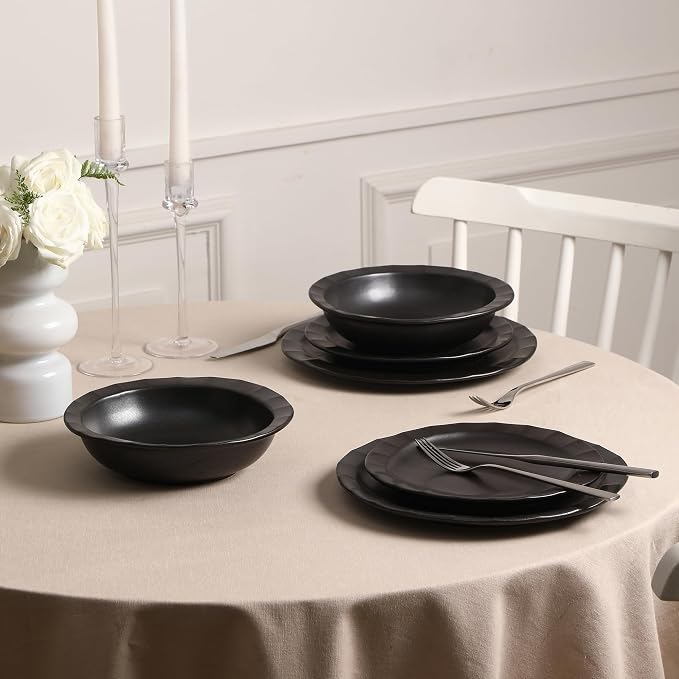 Stone Lain Oasis 4-Piece Salad Plate Set Stoneware - Image 7