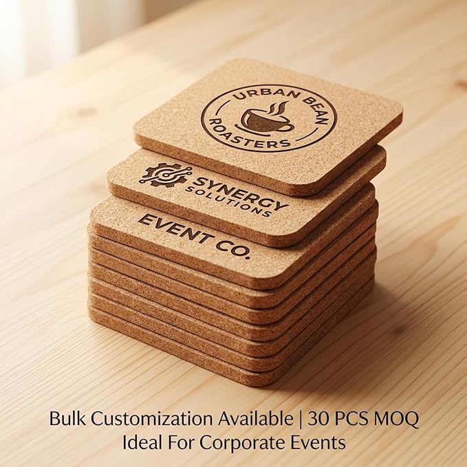 Personalized Cork Coasters – Custom Drink Coasters - Image 6