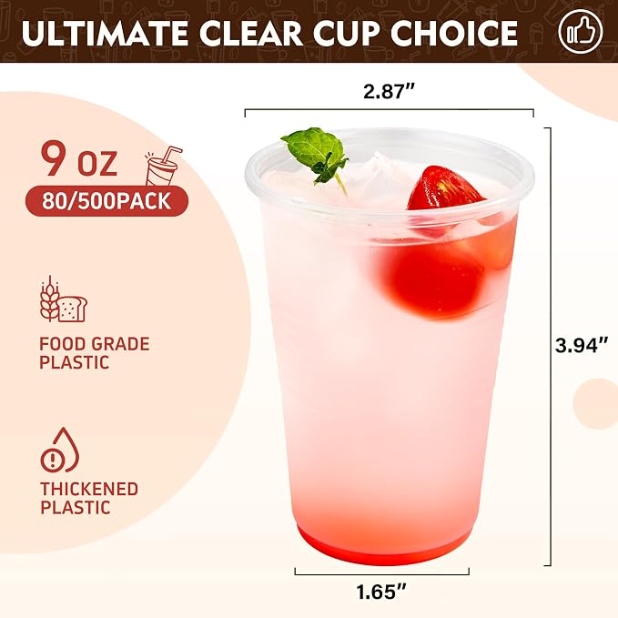 YEEHAW 9 oz Plastic Cups, 500 Pack - Image 2