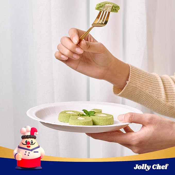 JOLLY CHEF10 inch 140 Pack Disposable Paper Plates, Soak Proof, Cut Proof - Image 3