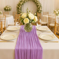 3 Pack Lilac 10FT Purple Cheesecloth Table Runner –120 Inch Boho Gauze Table by HQ-SITE