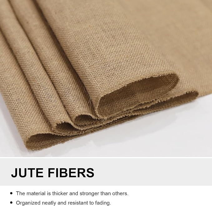6 Pack Burlap Table Runners 12x72 Inch - Image 4