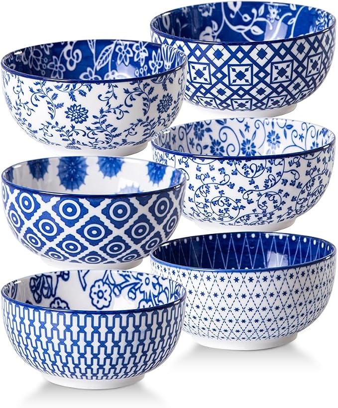 Ceramic Dessert Bowls Set - 11 Oz Small Ice Cream Bowl by Cerkik