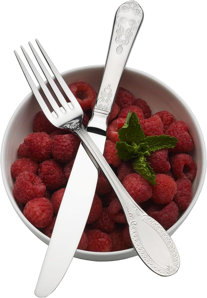 Wallace Hotel 77-Piece Flatware Set, 18/10 Stainless Steel Silverware Set - Image 7