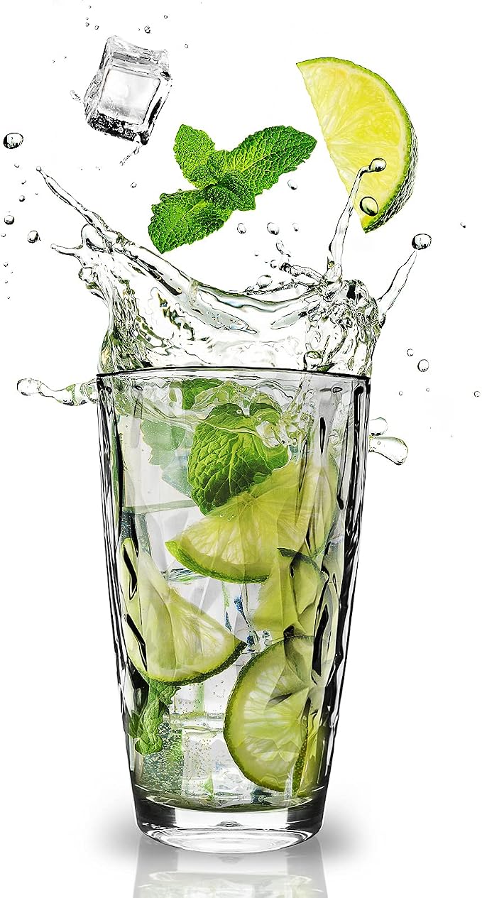 Topsky 16oz Plastic Tumblers Drinking Glasses Set of 4, Outdoor&Indoor - Image 4