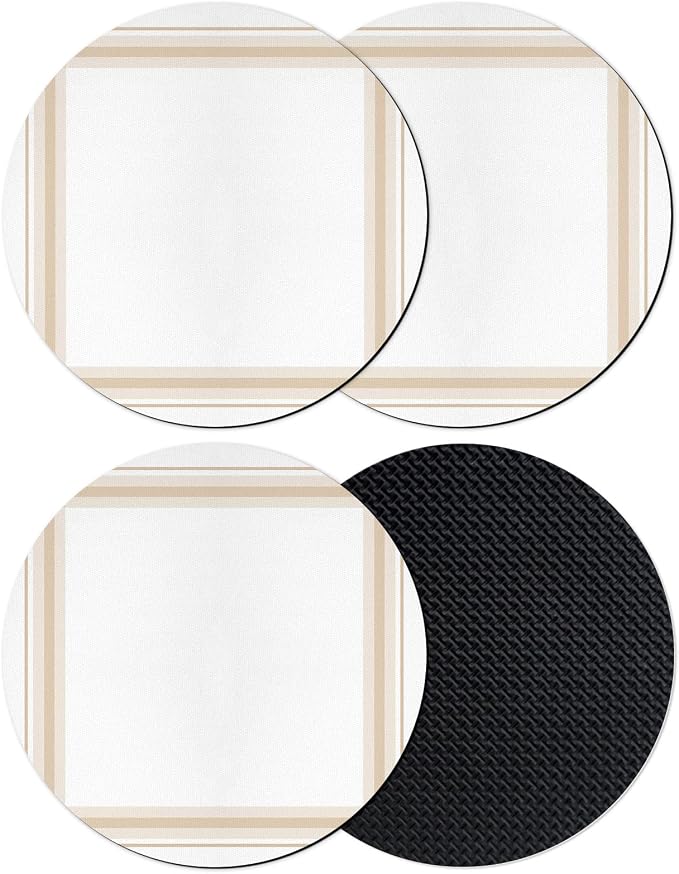 Modern Minimalist Art Coasters Set of 4, Absorbent Coasters by Unknown