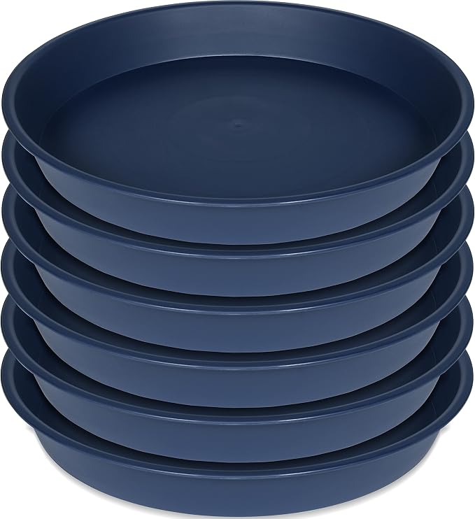 6 Pack of 7 inch Plant Saucer, Heavy Duty Plastic Plant Water Tray 7 inch Round - Image 8