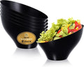 R-kay 6 Pack Black Large Plastic Bowls by R-KAY