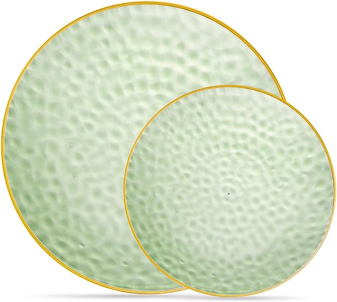 PLASTICPRO 64 Piece Combo Plates Set includes 32-7'' inch Plate & 32-10'' inch by PLASTICPRO