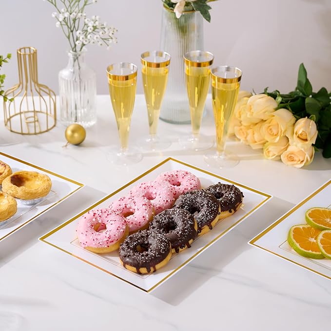FOCUSLINE 8 PCS Plastic Serving Trays - Image 6