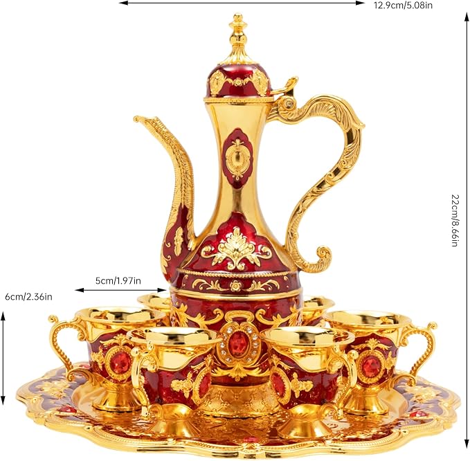 Turkish Tea Set, Vintage Coffee Pot - Image 5