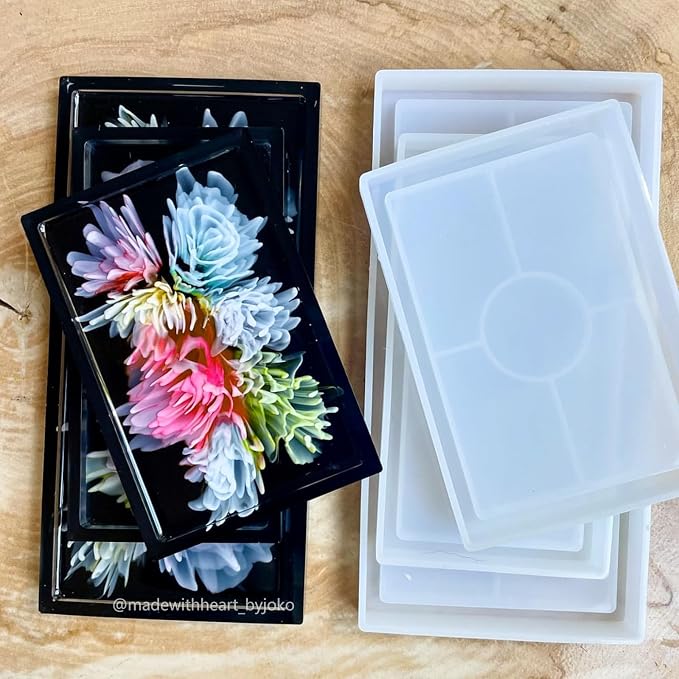 2 Pcs Rectangle Silicone Resin Molds - Image 6