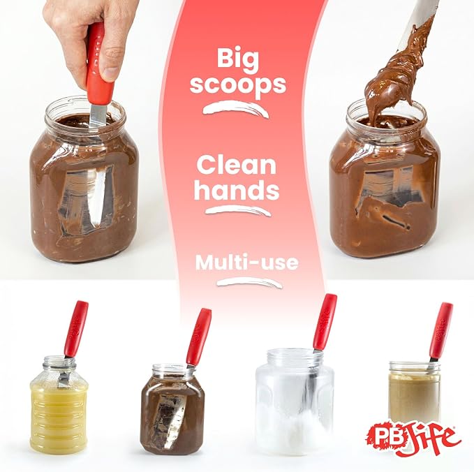 PB-JIFE! The Ultimate PB knife. Stir, and clean the BIG Jars - Image 5