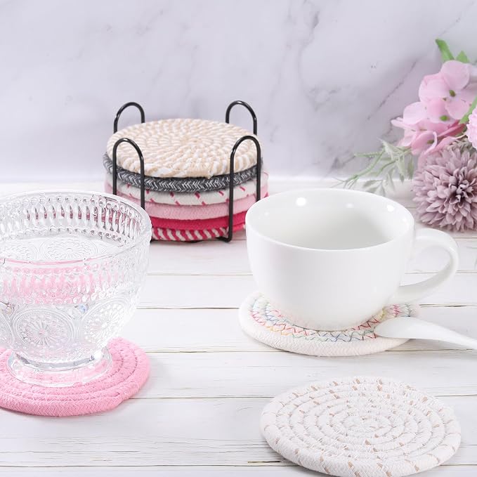uxcell 8 Pcs Drink Coasters - Image 5